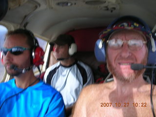 Ashish, Rahul, and Adam flying in N4372J