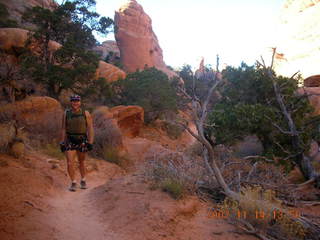 151 6be. Arches National Park - Devils Garden hike - Adam