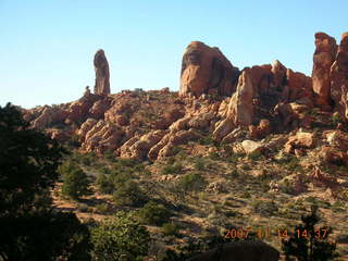 166 6be. Arches National Park - Devils Garden hike - Dark Angel