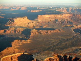 39 6bf. aerial - Orange Cliffs at dawn