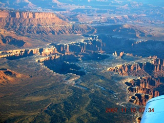 40 6bf. aerial - Orange Cliffs at dawn