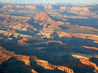 45 6bf. aerial - Orange Cliffs at dawn