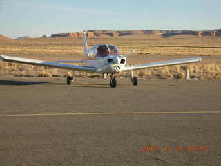 89 6bf. N4372J at Hanksville Airport (HVE)