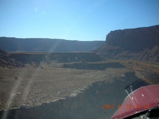 145 6bf. Flying with LaVar Wells - Green River canyon - aerial