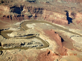 181 6bf. Flying with LaVar Wells - Dirty Devil River - aerial