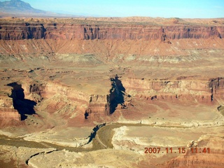 182 6bf. Flying with LaVar Wells - Dirty Devil River - aerial