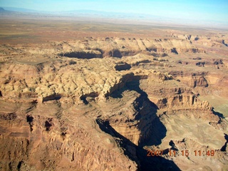183 6bf. Flying with LaVar Wells - Dirty Devil River - aerial