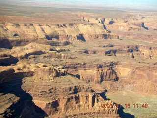 184 6bf. Flying with LaVar Wells - Dirty Devil River - aerial