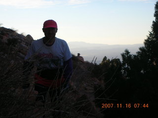 34 6bg. Canyonlands National Park - Lathrop Trail hike - Adam (tripod)