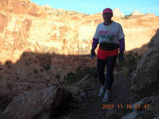 36 6bg. Canyonlands National Park - Lathrop Trail hike - Adam (tripod)