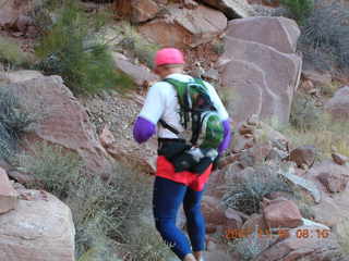54 6bg. Canyonlands National Park - Lathrop Trail hike - Adam (tripod)