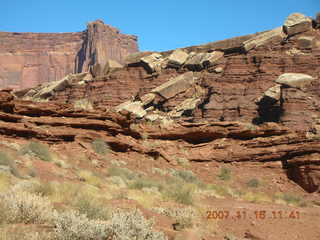 228 6bg. Canyonlands National Park - Lathrop Trail hike