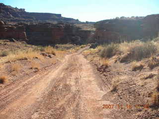 232 6bg. Canyonlands National Park - Lathrop Trail hike