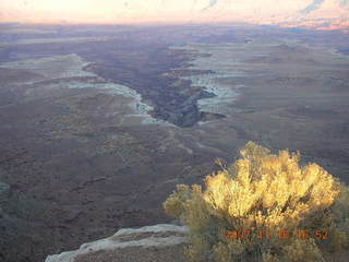 387 6bg. Canyonlands National Park - Buck Canyon overlook at sunset
