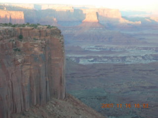 391 6bg. Canyonlands National Park - Buck Canyon overlook at sunset