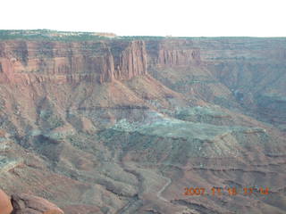 407 6bg. Canyonlands National Park - Green River viewpoint at sunset