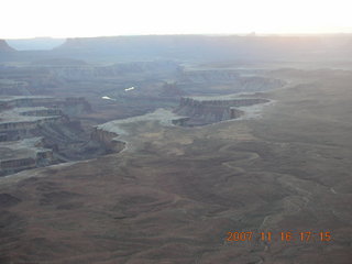 410 6bg. Canyonlands National Park - Green River viewpoint at sunset