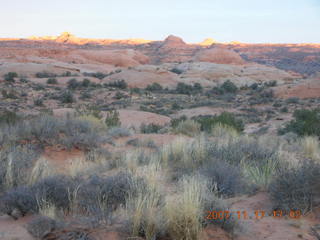 238 6bh. Arches National Park - sunset at Petrified Sand Dunes