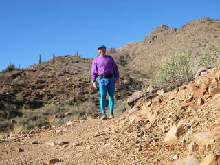 Canyonlands National Park - Lathrop Trail hike - Adam (tripod) running