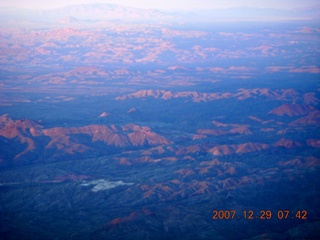 4 6cv. aerial mountains north of Phoenix at first sunlight