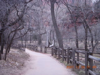 53 6cw. Zion National Park - low-light, pre-dawn Virgin River walk