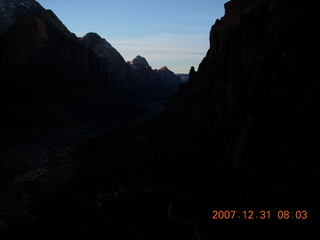 16 6cx. Zion National Park - sunrise Angels Landing hike