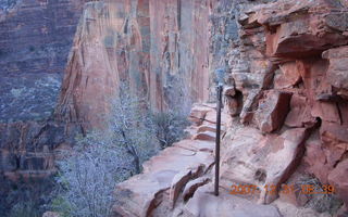 40 6cx. Zion National Park - sunrise Angels Landing hike - chain