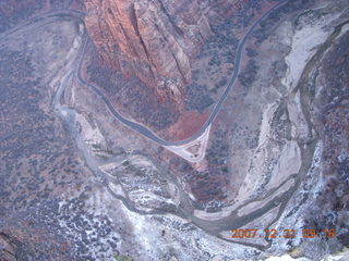99 6cx. Zion National Park - sunrise Angels Landing hike - view from the top
