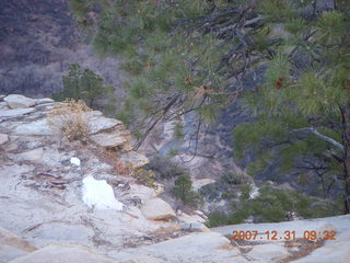 124 6cx. Zion National Park - sunrise Angels Landing hike - view from the top