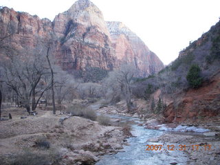 355 6cx. Zion National Park - sunset along the Virgin River