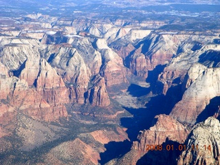 98 6d1. aerial - Zion National Park