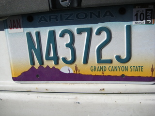 Sonia's pictures - my license plate