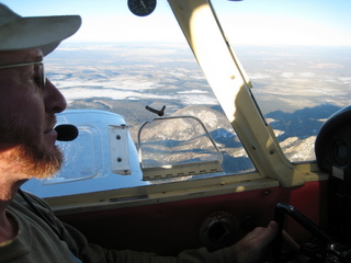 Adam flying N4372J over Utah landscape