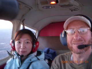 Bill, John, Kate, Adam flying in N4372J