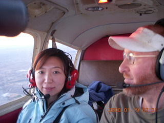 Bill, John, Adam flying in N4372J