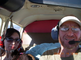 Kate, Adam flying in N4372J
