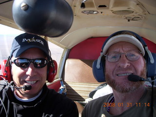Kate, Adam flying in N4372J