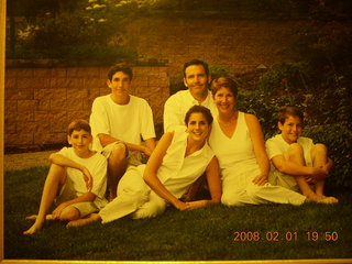 Tom Redd party - family picture on wall