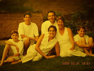 Tom Redd party - family pictures on wall