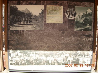 76 6ev. Zion National Park - Emerald Ponds hike - sign