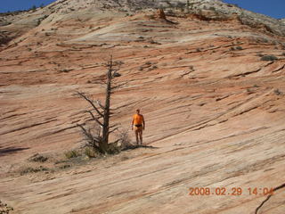 90 6ev. Zion National Park - slickrock hill - Adam