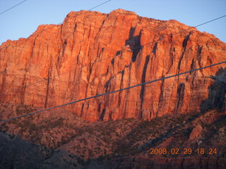 124 6ev. Zion National Park - dusk in Springdale, Utah