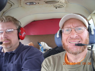 Sonia and Adam flying in N4372J