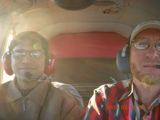 Sonia and Adam flying in N4372J