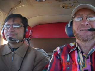 Aldo flying N4372J with Adam