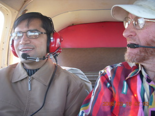 Bill and Adam flying in N4372J