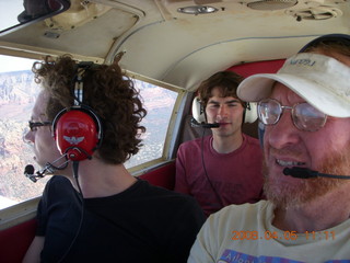 Nathan and Lee flying and Adam in N4372J
