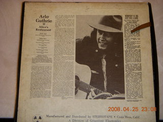 tape box signed by Arlo Guthrie