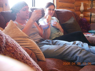 27 6gs. Dustin and Marcelle at Kathe's place