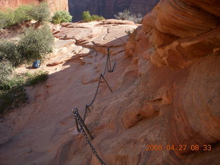 84 6gt. Zion National Park - Angels Landing hike - chains